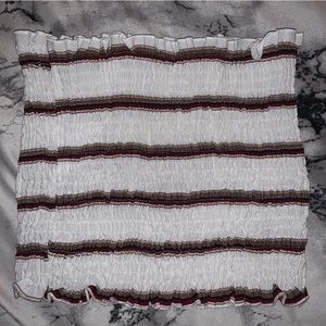 Zaful Striped Cropped Tube Top